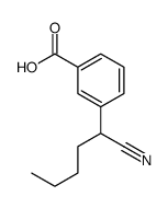 3-(1-cyanopentyl)benzoic acid Structure
