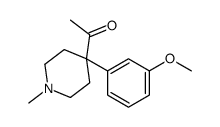 1-[4-(3-methoxyphenyl)-1-methylpiperidin-4-yl]ethanone Structure