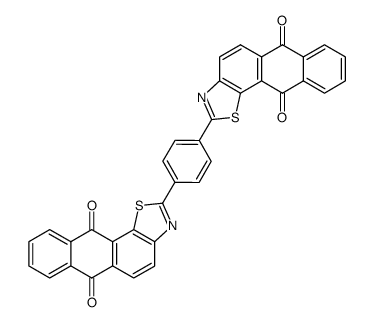 2,2'-(1,4-Phenylene)bis(anthra[2,1-d]thiazole-6,11-dione) structure