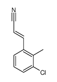 3-(3-chloro-2-methylphenyl)prop-2-enenitrile结构式