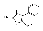 5-methylsulfanyl-4-phenyl-1,3-thiazol-2-amine Structure