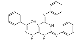 N'-(4,6-dianilino-1,3,5-triazin-2-yl)benzohydrazide Structure