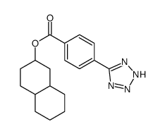 1,2,3,4,4a,5,6,7,8,8a-decahydronaphthalen-2-yl 4-(2H-tetrazol-5-yl)benzoate结构式