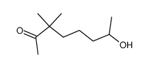 7-hydroxy-3,3-dimethyl-octan-2-one结构式