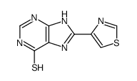 8-(1,3-thiazol-4-yl)-3,7-dihydropurine-6-thione Structure