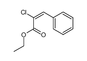 ethyl (E)-2-chloro-3-phenyl-2-propenoate Structure