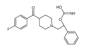 [(1S)-2-[4-(4-fluorobenzoyl)piperidin-1-yl]-1-phenylethyl] carbamate结构式