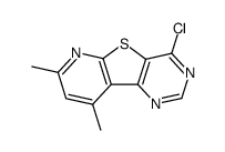 4-chloro-7,9-dimethyl-pyrido[3',2':4,5]thieno[3,2-d]pyrimidine结构式