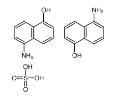 5-aminonaphthalen-1-ol,sulfuric acid结构式