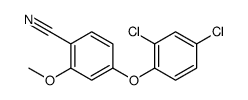 4-(2,4-dichlorophenoxy)-2-methoxybenzonitrile Structure