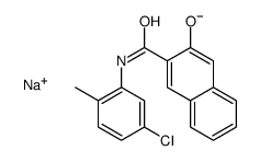 sodium N-(5-chloro-2-methylphenyl)-3-hydroxynaphthalene-2-carboxamidate结构式