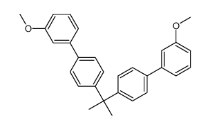 1-methoxy-3-[4-[2-[4-(3-methoxyphenyl)phenyl]propan-2-yl]phenyl]benzene结构式