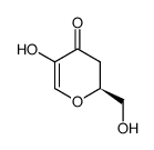 4H-Pyran-4-one, 2,3-dihydro-5-hydroxy-2-(hydroxymethyl)-, (2S)-结构式