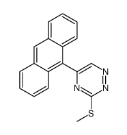 5-anthracen-9-yl-3-methylsulfanyl-1,2,4-triazine Structure