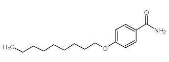 4-n-nonyloxybenzamide structure