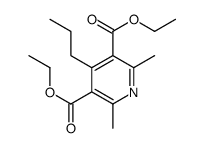 diethyl 2,6-dimethyl-4-propylpyridine-3,5-dicarboxylate结构式