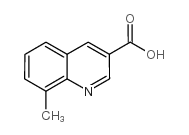 8-METHYL-QUINOLINE-3-CARBOXYLIC ACID structure