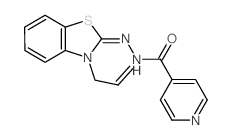 4-Pyridinecarboxylicacid, 2-[3-(2-propen-1-yl)-2(3H)-benzothiazolylidene]hydrazide structure