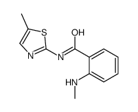 Benzamide, 2-(methylamino)-N-(5-methyl-2-thiazolyl)- (9CI) structure