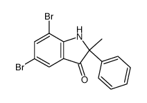 5,7-dibromo-2-methyl-2-phenyl-1,2-dihydro-indol-3-one Structure