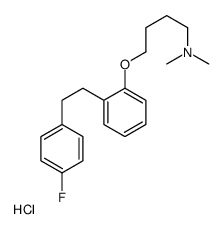 1-Butanamine, 4-(2-(2-(4-fluorophenyl)ethyl)phenoxy)-N,N-dimethyl-, hy drochloride picture