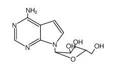 1-(4-amino-pyrrolo[2,3-d]pyrimidin-7-yl)-β-D-1-deoxy-ribofuranose结构式