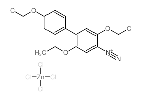 mono(2,4',5-triethoxy-[1,1'-biphenyl]-4-diazonium) monozinc(IV) tetrachloride Structure