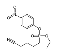 (4-Cyanobutyl)phosphonic acid ethyl 4-nitrophenyl ester Structure