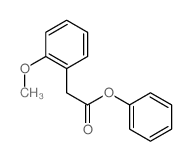 phenyl 2-(2-methoxyphenyl)acetate结构式