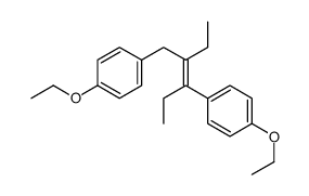 1-ethoxy-4-[(E)-3-(4-ethoxyphenyl)-2-ethylpent-2-enyl]benzene Structure