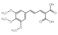 Propanedioic acid,2-[3-(3,4,5-trimethoxyphenyl)-2-propen-1-ylidene]-结构式