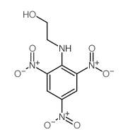 2-[(2,4,6-trinitrophenyl)amino]ethanol structure