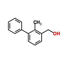 3-Hydroxymethyl-2-methylbiphenyl structure