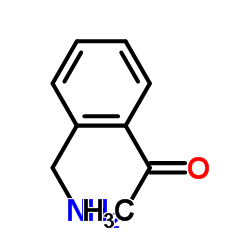 Ethanone, 1-[2-(aminomethyl)phenyl]- (9CI) structure
