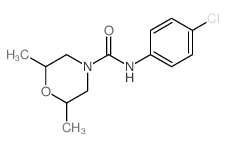 N-(4-chlorophenyl)-2,6-dimethyl-morpholine-4-carboxamide Structure