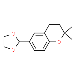 2H-1-Benzopyran,6-(1,3-dioxolan-2-yl)-3,4-dihydro-2,2-dimethyl-(9CI) Structure
