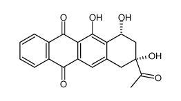 (+/-)-4-demethoxy-11-deoxydaunomycinone Structure
