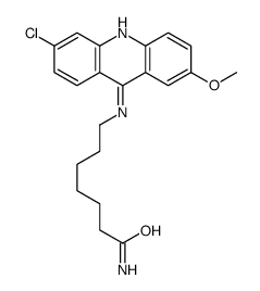 Heptanamide, 7-((6-chloro-2-methoxy-9-acridinyl)amino)- structure