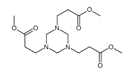 methyl 3-[3,5-bis(3-methoxy-3-oxopropyl)-1,3,5-triazinan-1-yl]propanoate结构式