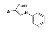 3-(4-溴-1H-吡唑-1-基)吡啶结构式