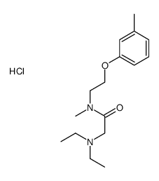 2-diethylamino-N-methyl-N-[2-(3-methylphenoxy)ethyl]acetamide hydrochl oride structure