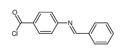 4-(benzylideneamino)benzoyl chloride结构式