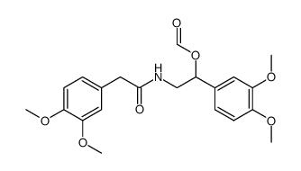 1-(3,4-dimethoxyphenyl)-2-(2-(3,4-dimethoxyphenyl)acetamido)ethyl formate Structure