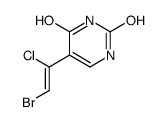 5-(2-bromo-1-chloroethenyl)-1H-pyrimidine-2,4-dione结构式