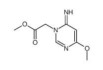 1(6H)-Pyrimidineaceticacid,6-imino-4-methoxy-,methylester(9CI) Structure