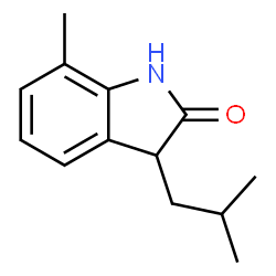 2H-Indol-2-one,1,3-dihydro-7-methyl-3-(2-methylpropyl)-(9CI) structure