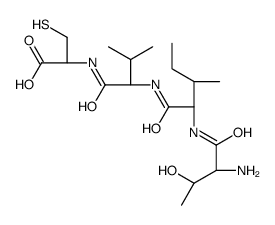 (2R)-2-[[(2S)-2-[[(2S,3S)-2-[[(2S,3R)-2-amino-3-hydroxybutanoyl]amino]-3-methylpentanoyl]amino]-3-methylbutanoyl]amino]-3-sulfanylpropanoic acid结构式