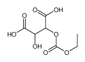 2-ethoxycarbonyloxy-3-hydroxybutanedioic acid Structure