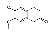 1,2,3,4-tetrahydro-6-hydroxy-7-methoxy-2(1H)-naphthalenone结构式