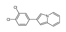 2-(3,4-dichlorophenyl)indolizine结构式